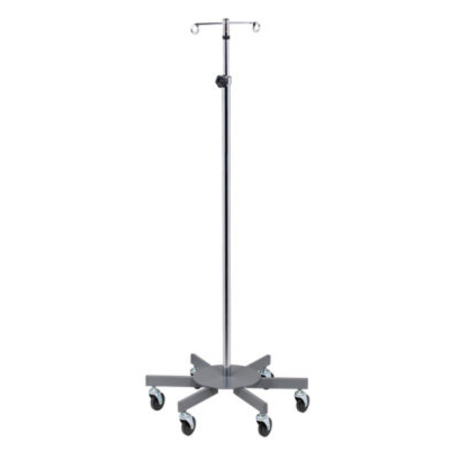 CLINTON Six-Leg, 2-Hook Infusion Pump Stand, 26" Diameter IV-33